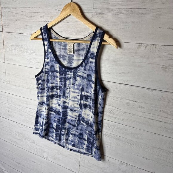Lucky Brand Tank Top Womens Size Medium Blue Tie Dye Super Soft Comfy Cozy - Picture 4 of 12